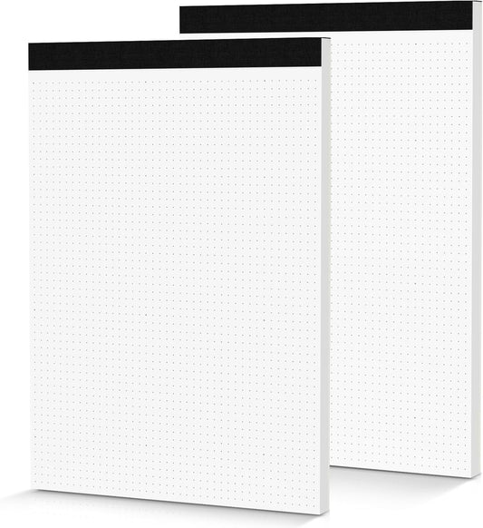 Zaviko Dotted Graph Notepad 2 Pack - Ideal for Sketching & Journaling!