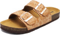 ONCAI Womens Flat Slide Sandals with Arch Support - Comfortable simple