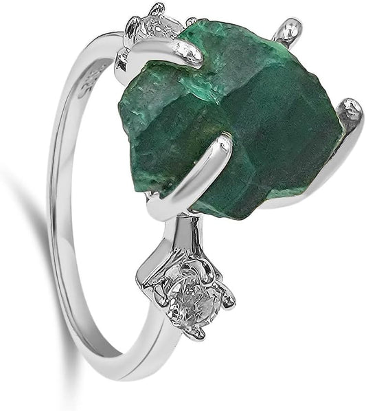 Real Raw Crystal Ring by Uniquelan Jewelry - Unique Gift