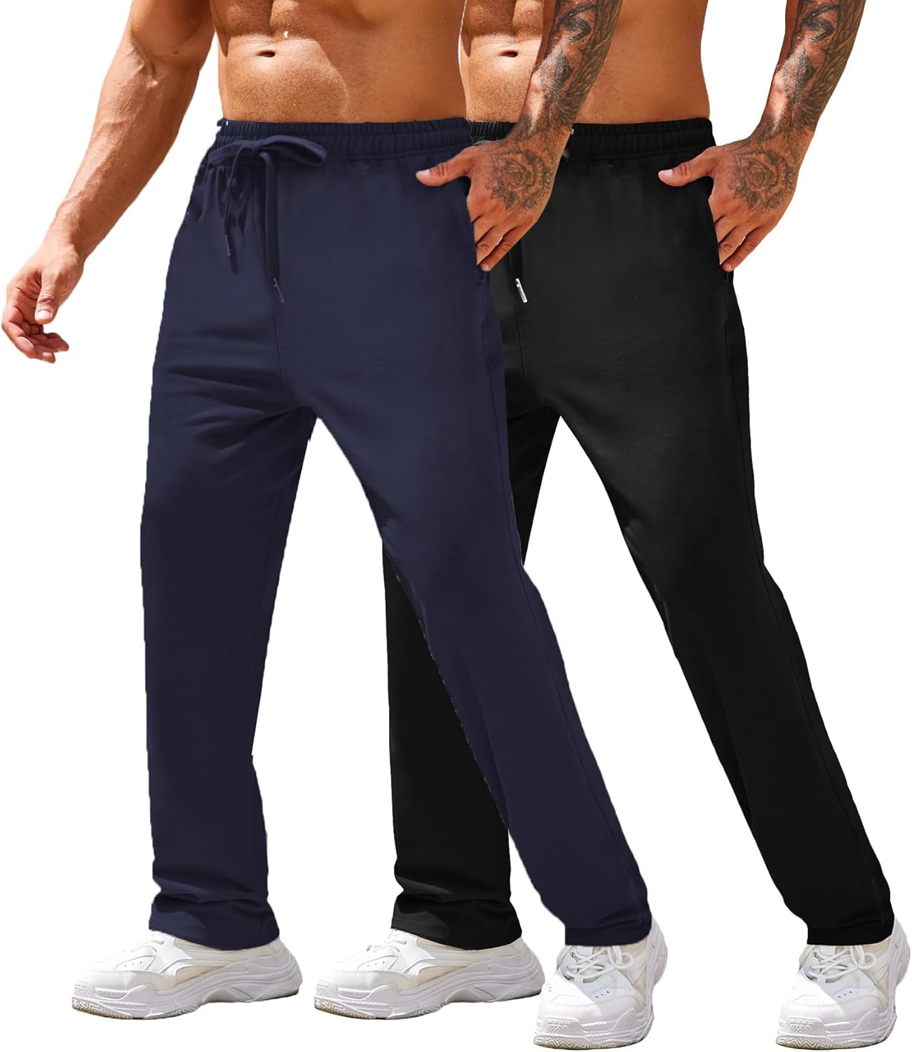 COOFANDY Men's Cotton Sweatpants for Comfort and Style