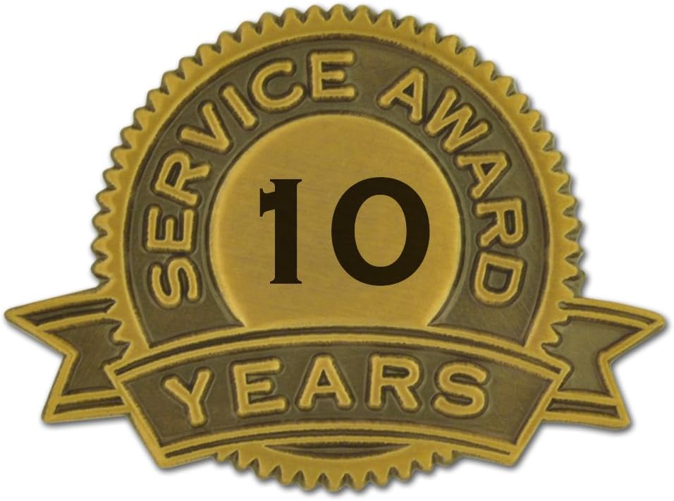 PinMart Year of Service Award Lapel Pin for Employee Recognition