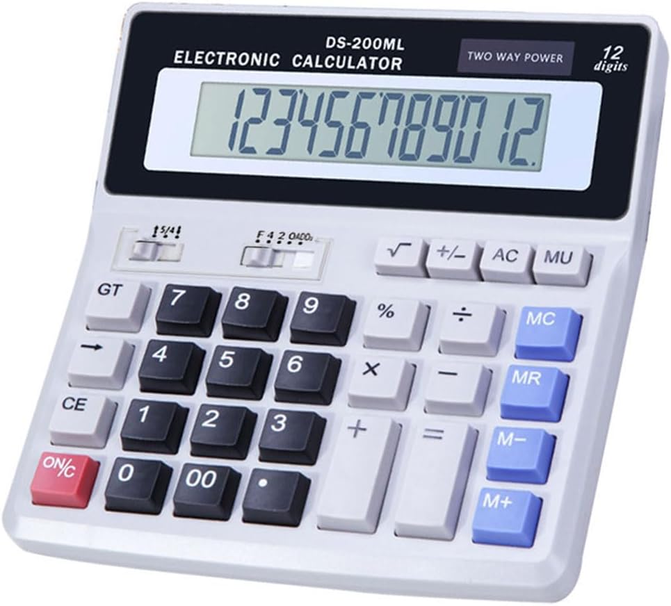 Large Display Desk Calculator - Easy Viewing & User-Friendly Design