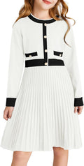 GRACE KARIN Girls Sweater Fall Dress Long Sleeve Knit A Line