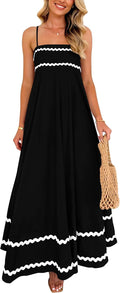 PRETTYGARDEN Women's 2025 Summer Flowy Maxi Dress - Flattering A-Line