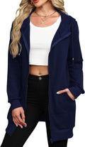 Locryz Women's Tunic Zip Up Hooded Fleece Sweatshirt - Warm Everyday