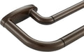Double Curtain Rods Dark Bronze 72-144 in - Room Darkening Dual Rod