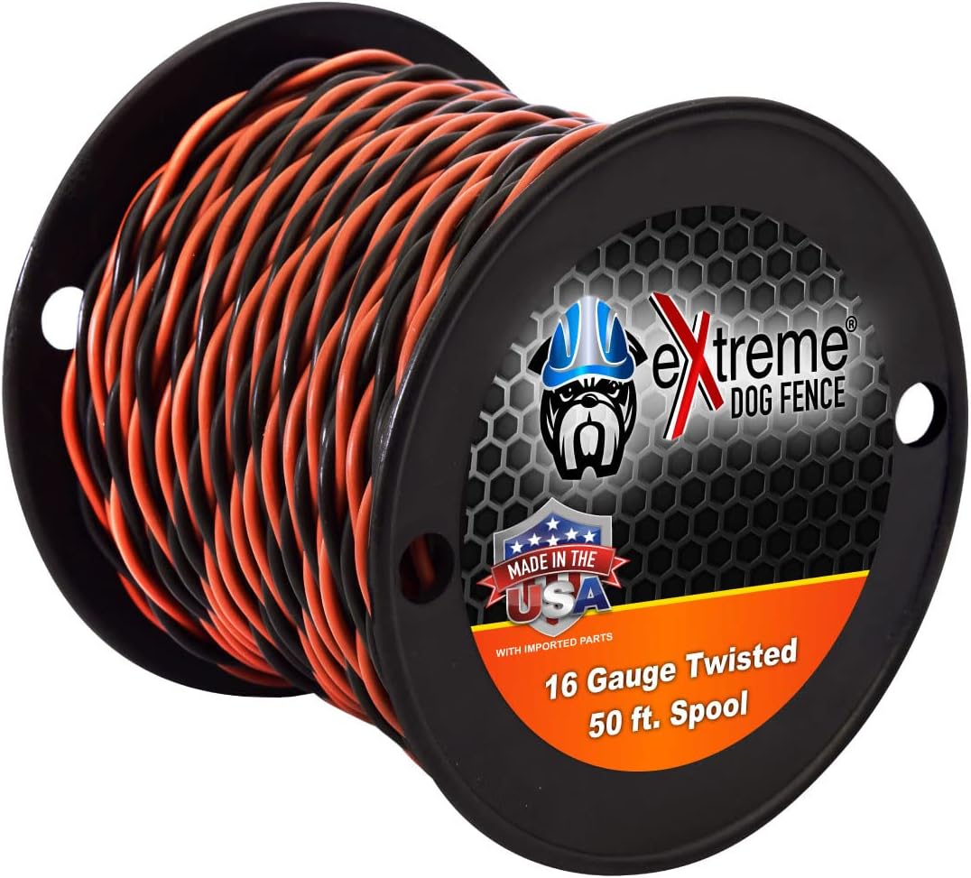 Extreme Dog Fence 16 Gauge Transmitter Wire - 50ft Pre-Twisted Cable