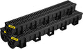 VEVOR Trench Drain System Channel Drain 3-Pack - Low-Profile Garage