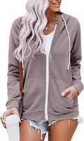 Stylish WROLEM Women's Zip Up Hoodie for Everyday Wear
