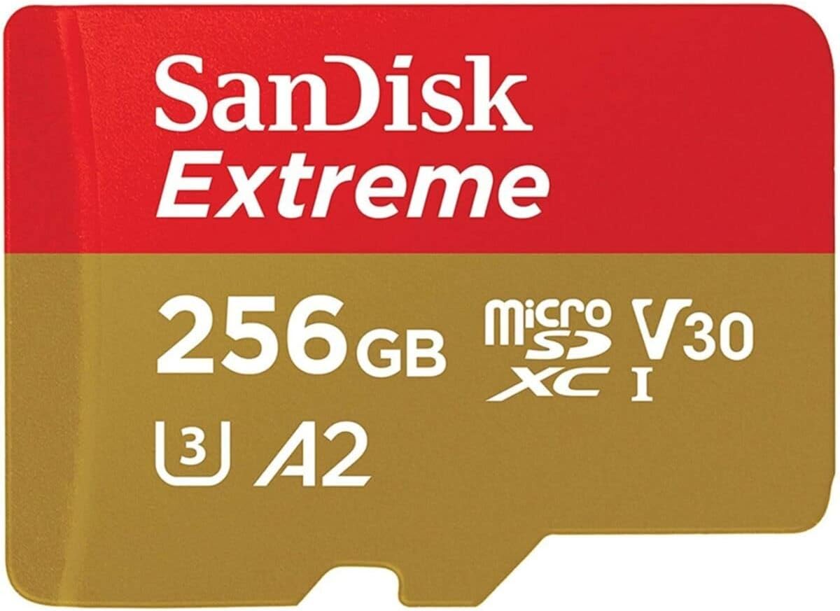 SanDisk 256GB Extreme MicroSDXC - 4K Ultra HD Speed