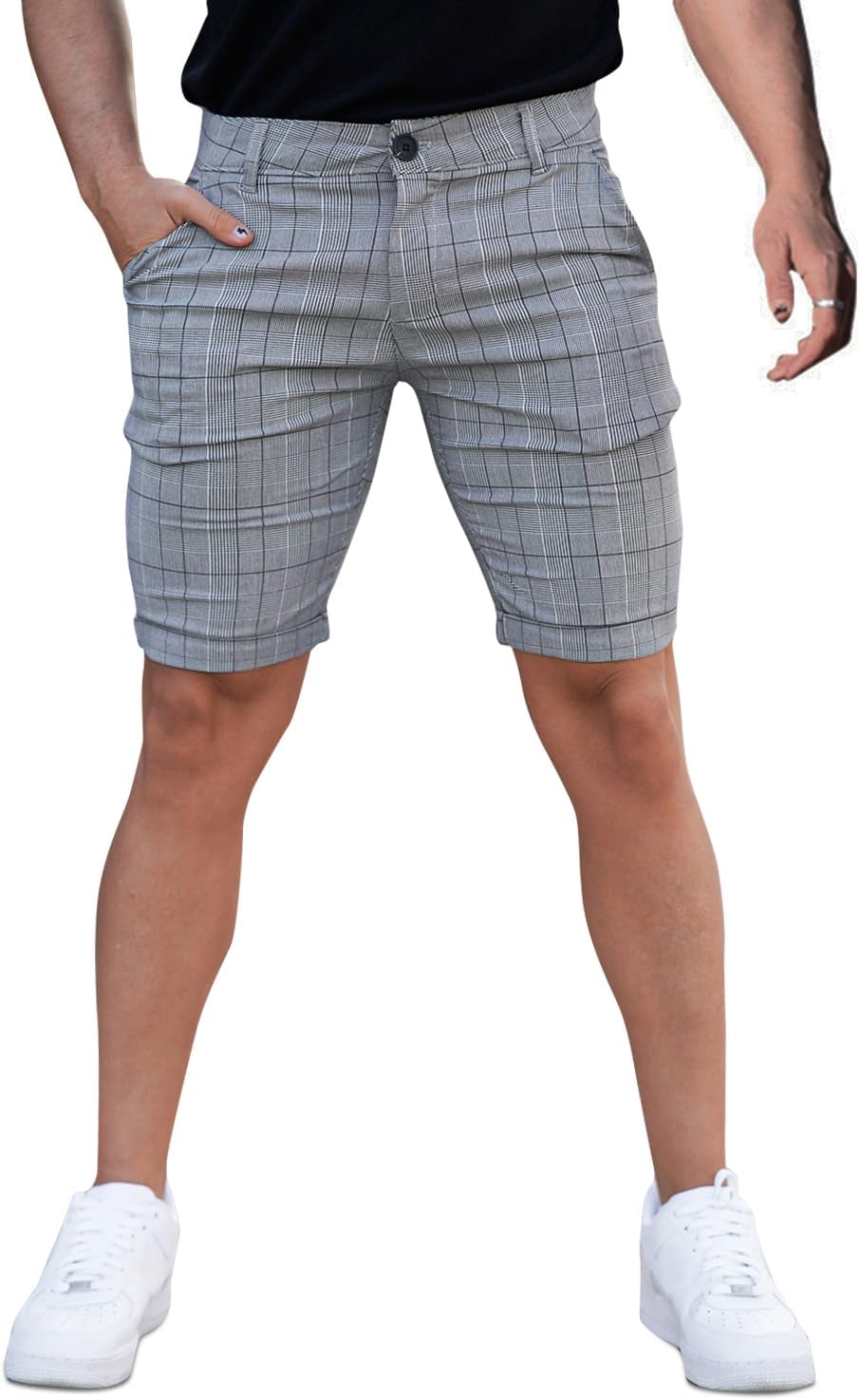 GINGTTO Mens Slim Fit Shorts for Comfort and Style