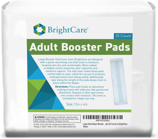 BrightCare 16oz Adult Diaper Doubler - 25 Count
