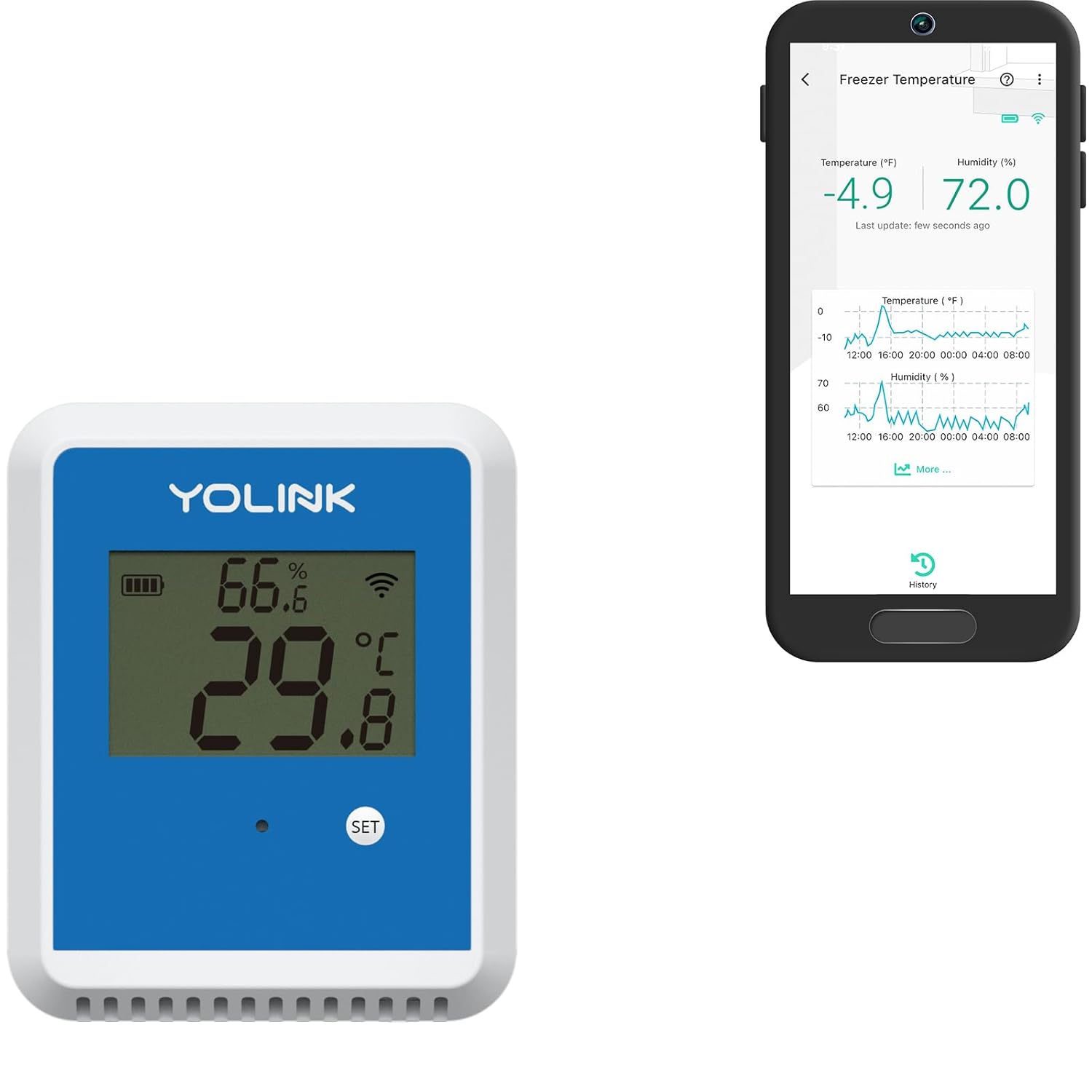 YoLink X3 Outdoor Temperature and Humidity Sensor for Monitoring