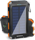 36800mAh Solar Charger Power Bank - Fast Charge with LED Flashlight