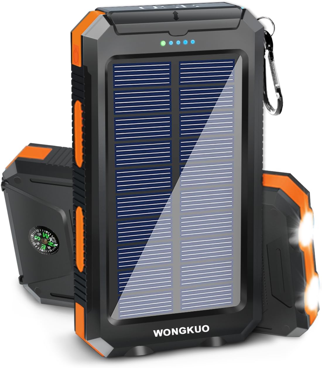 36800mAh Solar Charger Power Bank - Fast Charge with LED Flashlight