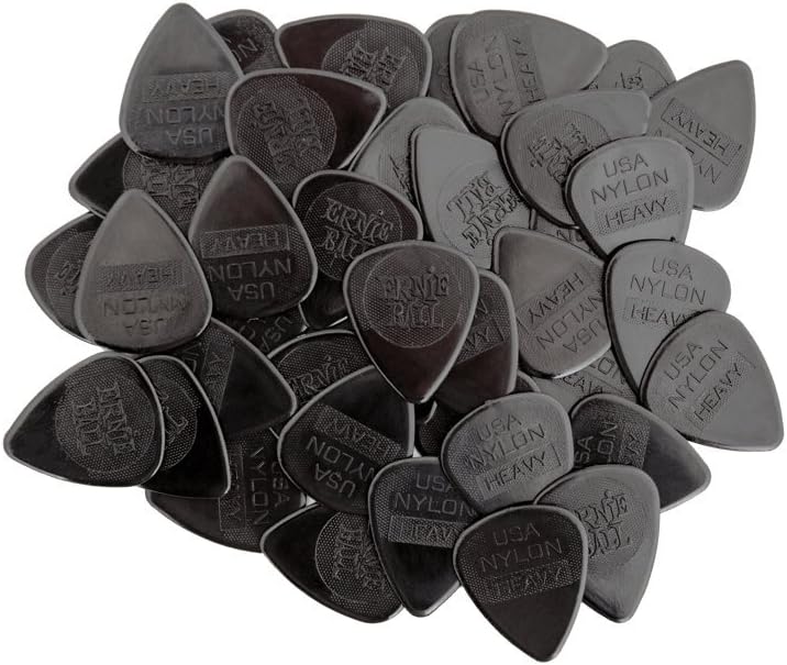 Ernie Ball Heavy Nylon Guitar Picks - 50-pack