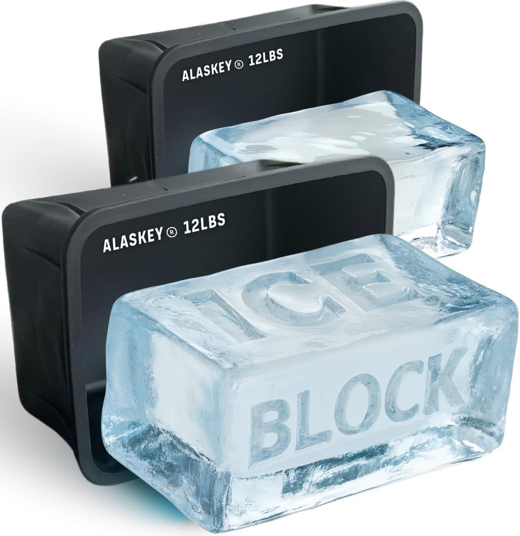 Giant Ice Block Mold for Perfect Reusable Ice Bricks 12 lbs
