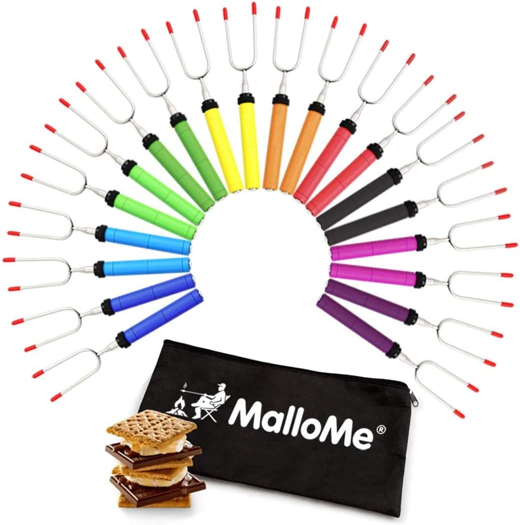 MalloMe Smores Sticks for Campfire Roasting - 34in 20 Pack