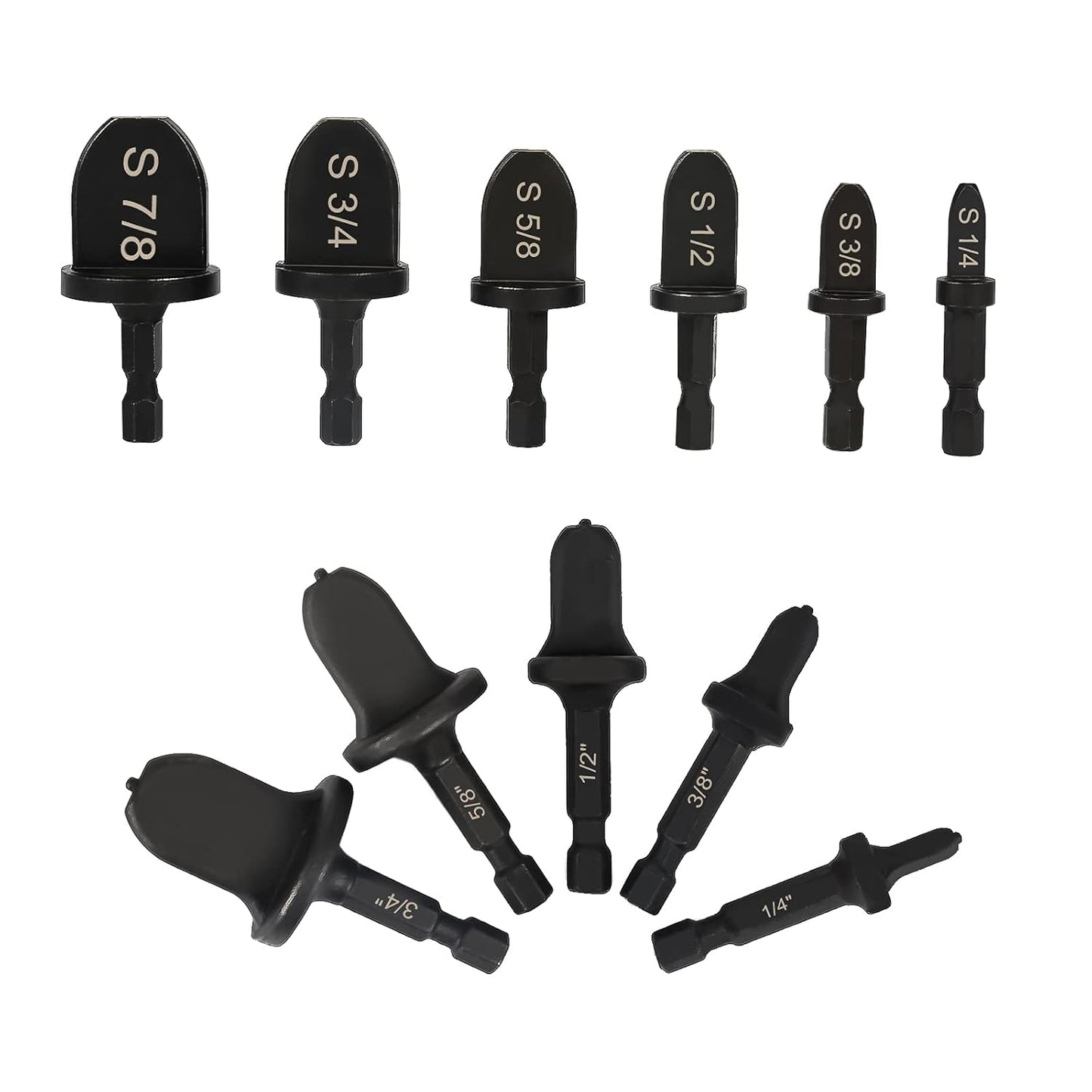 11pcs Copper Tube Expander Set - HVAC Round Handle Swaging Tool Kit