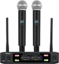 K7 Professional Wireless 2 Handheld VHF Microphone System - 100m Range