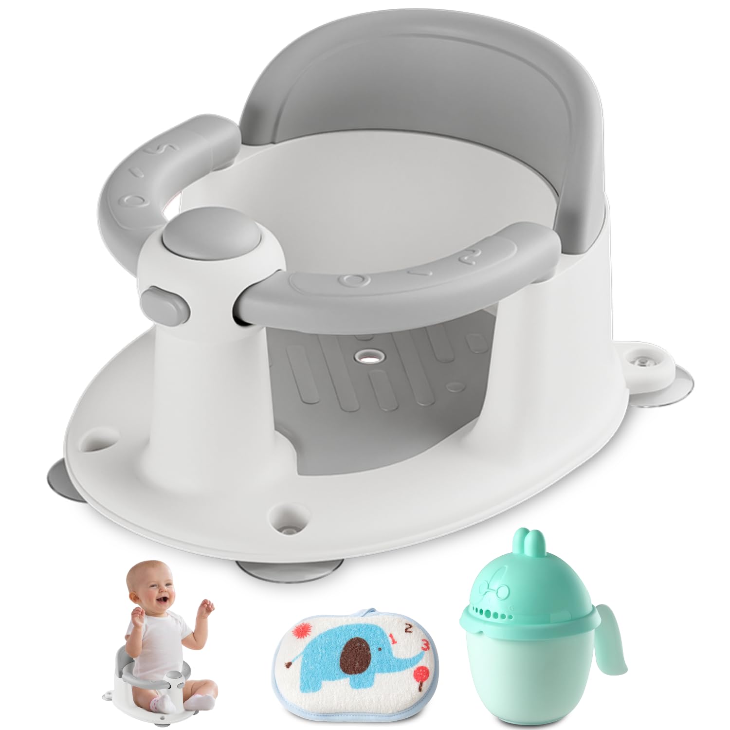 Non-Slip Baby Bath Seat for Secure Bath Time