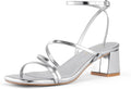 Strappy Heels for Women Low Chunky Block Heel Sandals - Stable Style