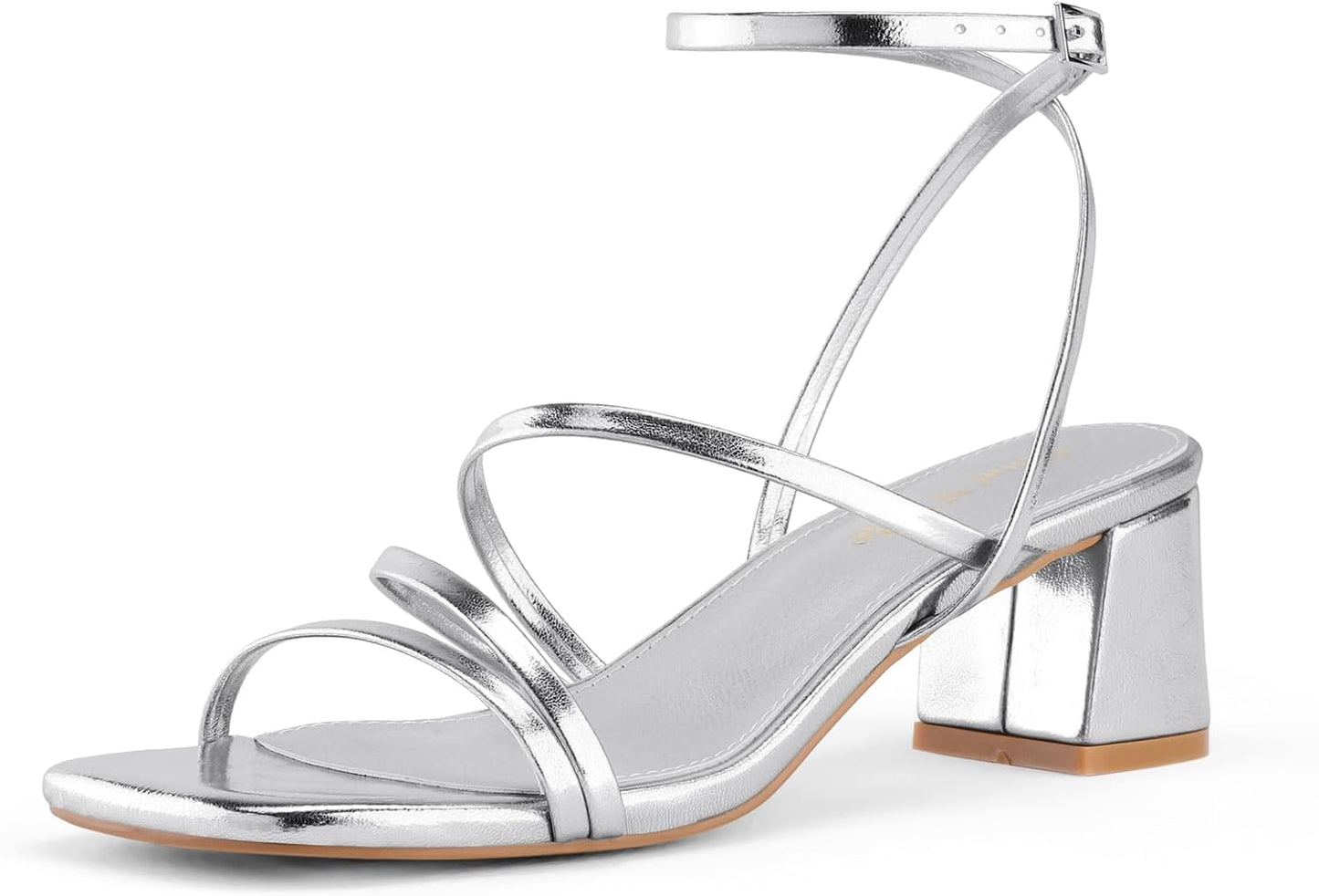 Shoe'N Tale Strappy Heels for Women with Chunky Block Heel