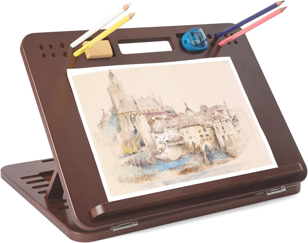 Bamboo Table Easel: Adjustable & Portable Art Desk