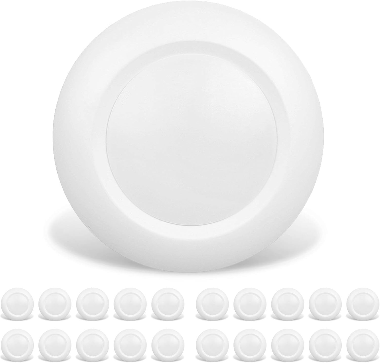20 Packs 6 Inch LED Low Profile Recessed Disk Light for Home