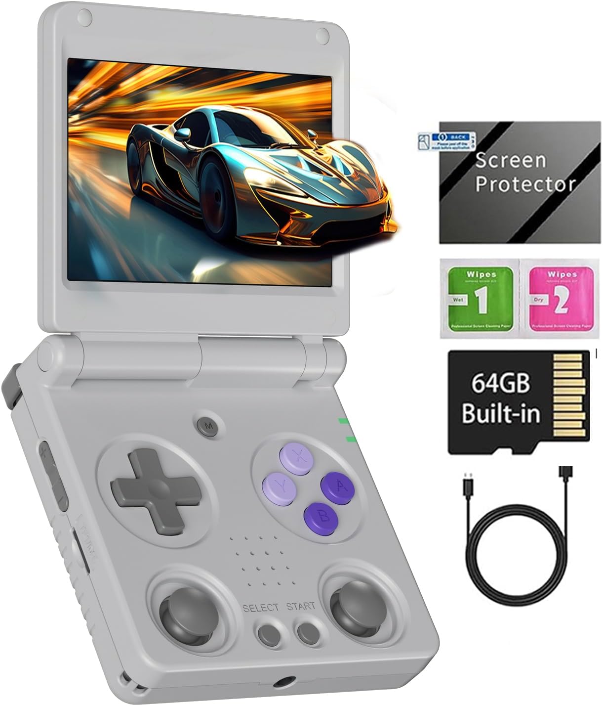 RG34XXSP Retro Handheld Game Console with 5000+ Games