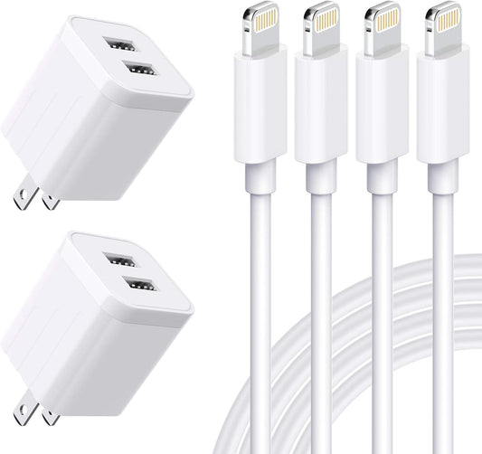 MFi Certified Fast Charging iPhone Cable 6FT (4PACK) - Qntry