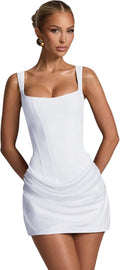 Satin Homecoming Dresses 2025 Spaghetti Straps Corset Mini - Sleek Fit