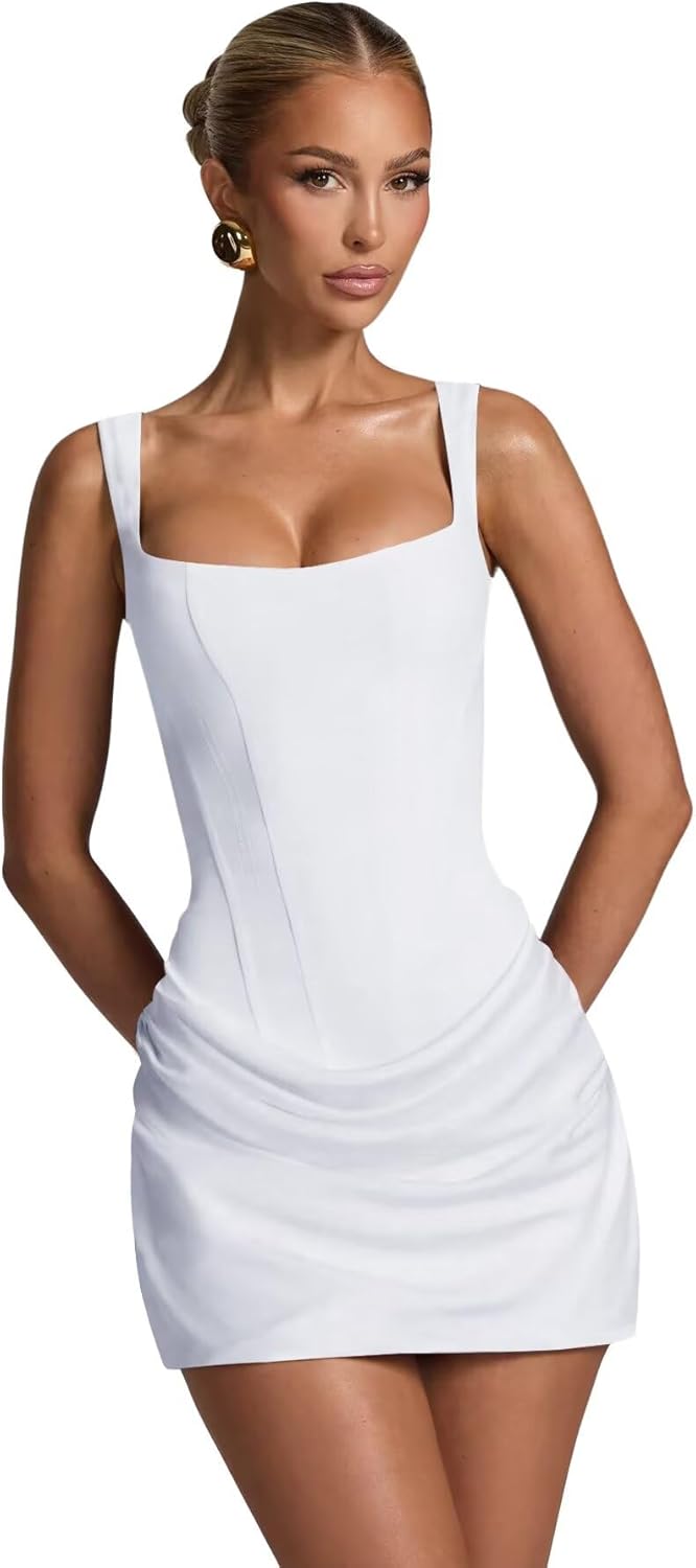 Satin Homecoming Dresses 2025 Spaghetti Straps Corset Gown