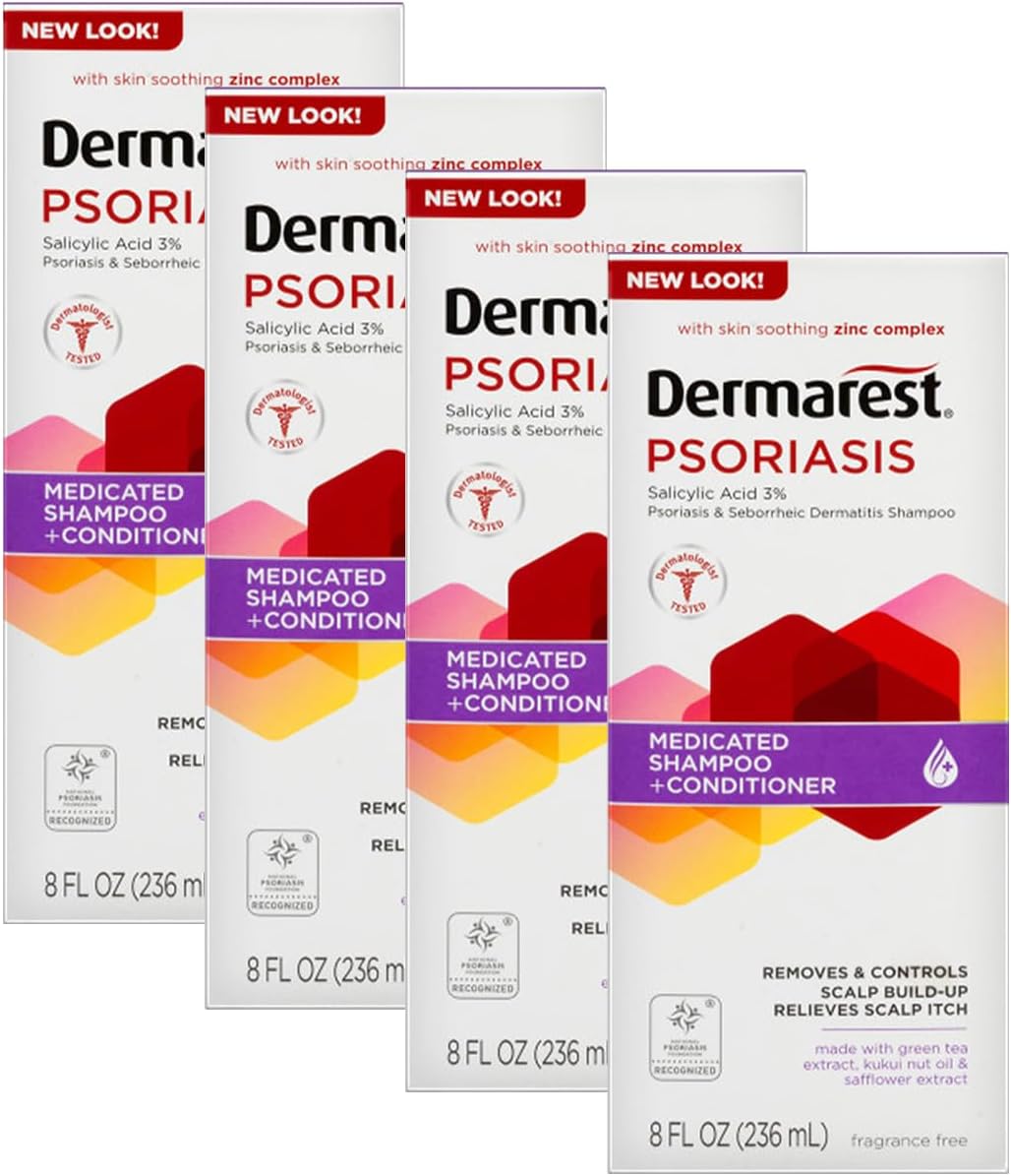 Dermarest Medicated Shampoo Plus Conditioner for Psoriasis Relief