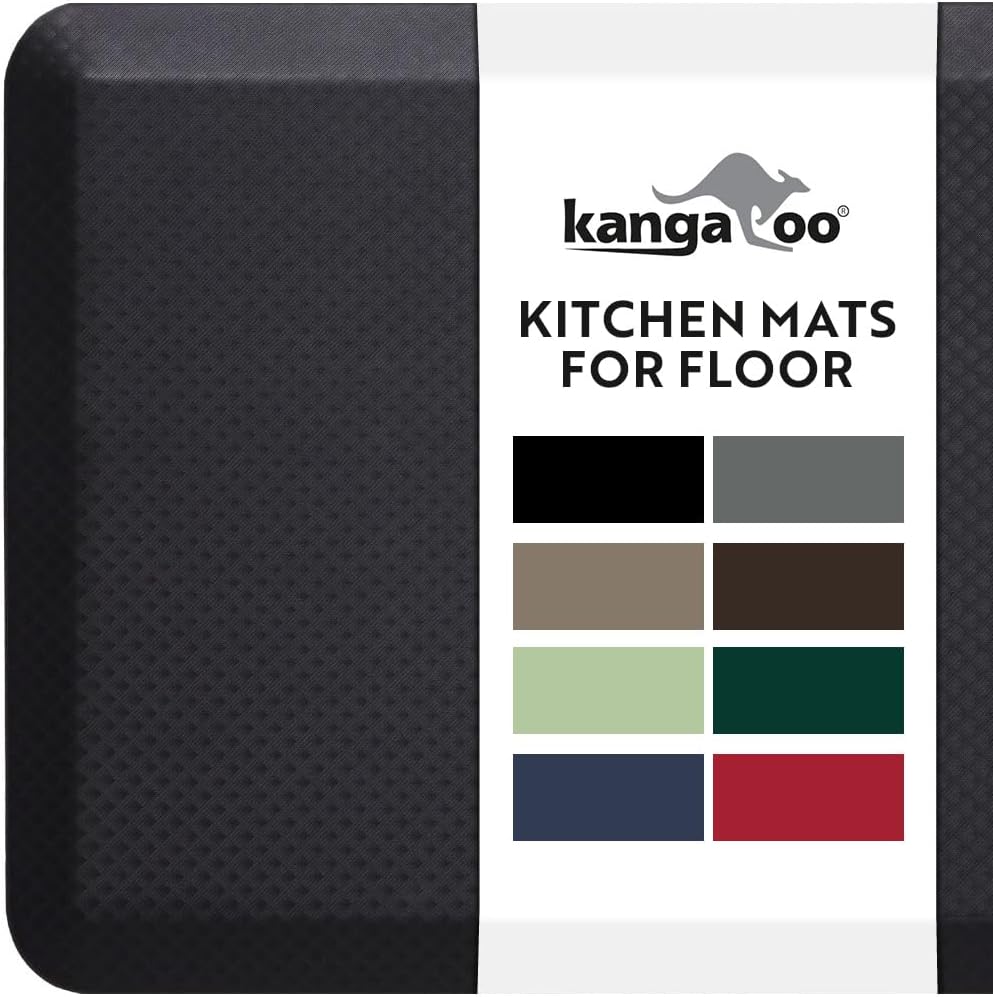 KANGAROO Thick Ergonomic Anti Fatigue Mats for Comfort