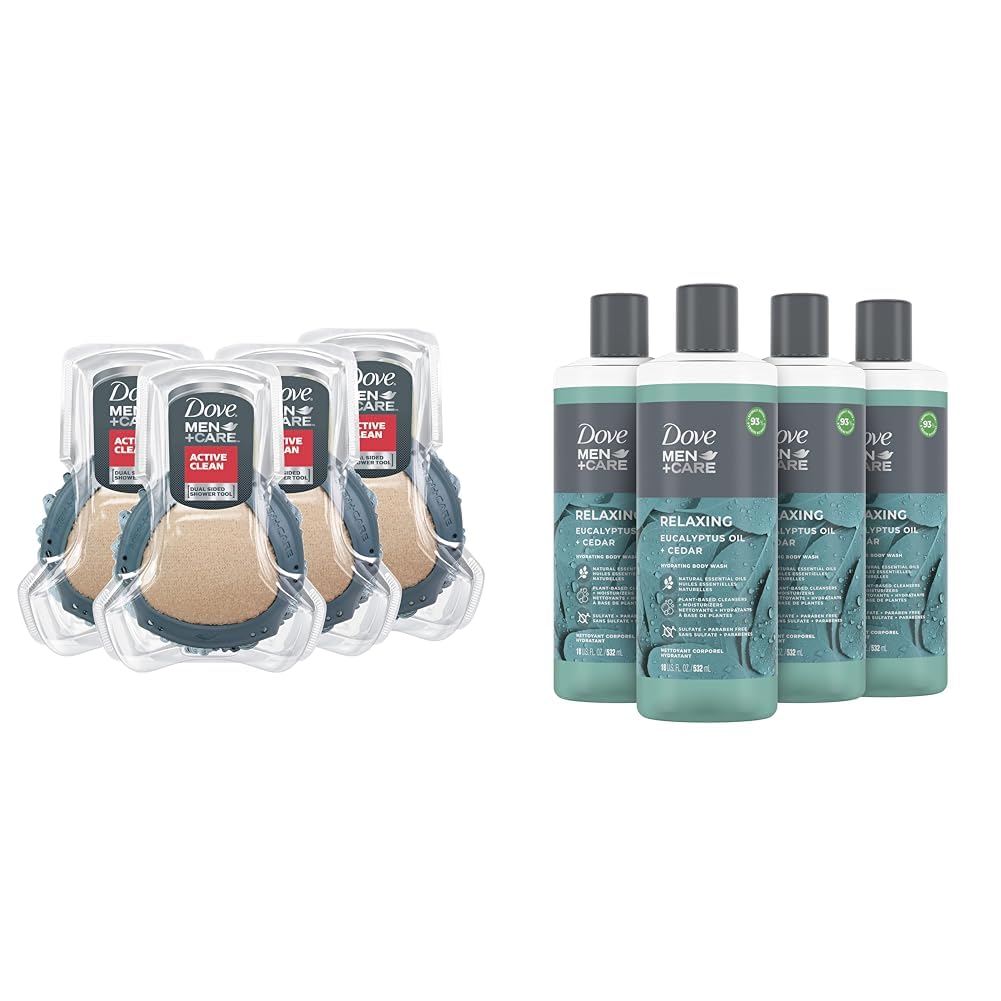 DOVE MEN + CARE Shower Tool for Stronger, Healthy Skin
