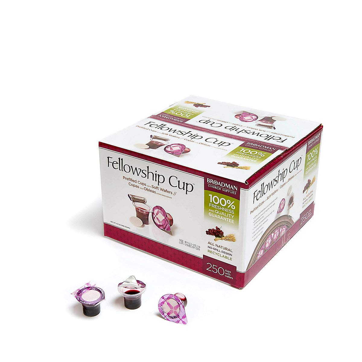 Pre-filled Communion Fellowship Cup Set for Easy Serving