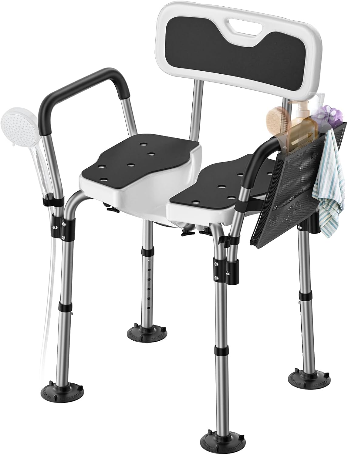 FORTEMOTUS Heavy Duty U-Shape Shower Chair