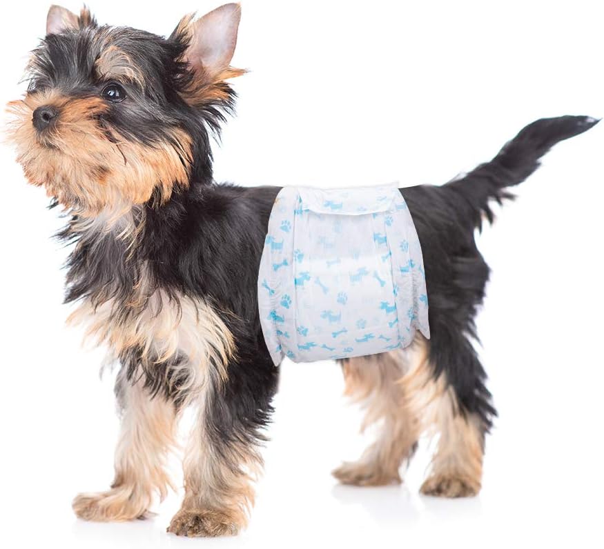 Male Dog Diapers - Absorbent Wraps for Excitable Urination