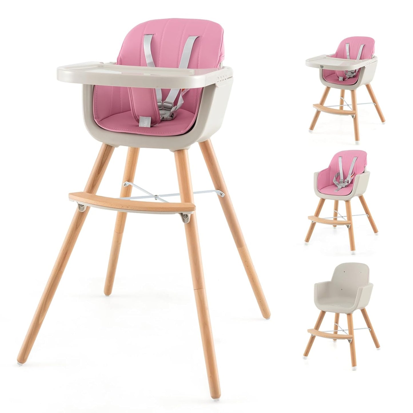 HONEY JOY 3-in-1 High Chair for Babies - Comfort & Versatility!