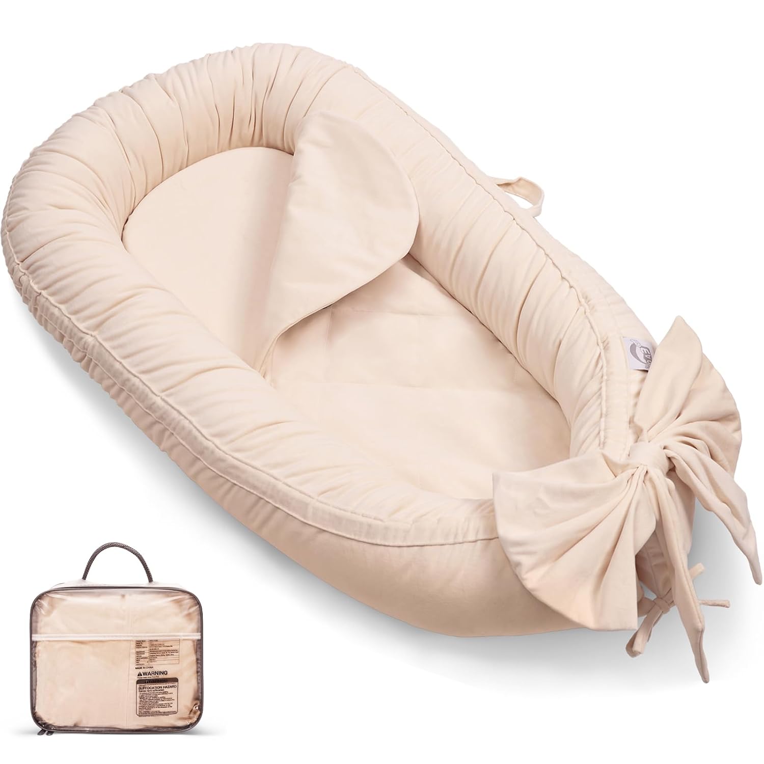 Baby Lounger for Newborns - Portable Infant Nest Cover
