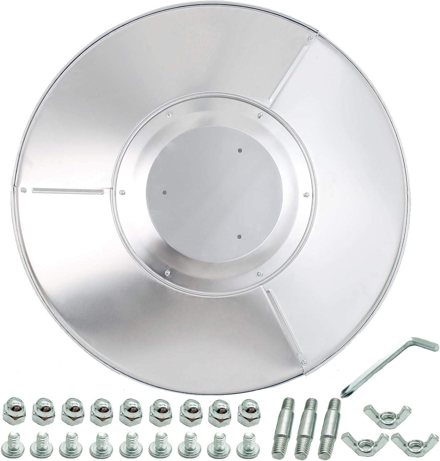 HQQ Outdoor Aluminum Heat Reflector Shield - Enhance Propane Heater Performance!