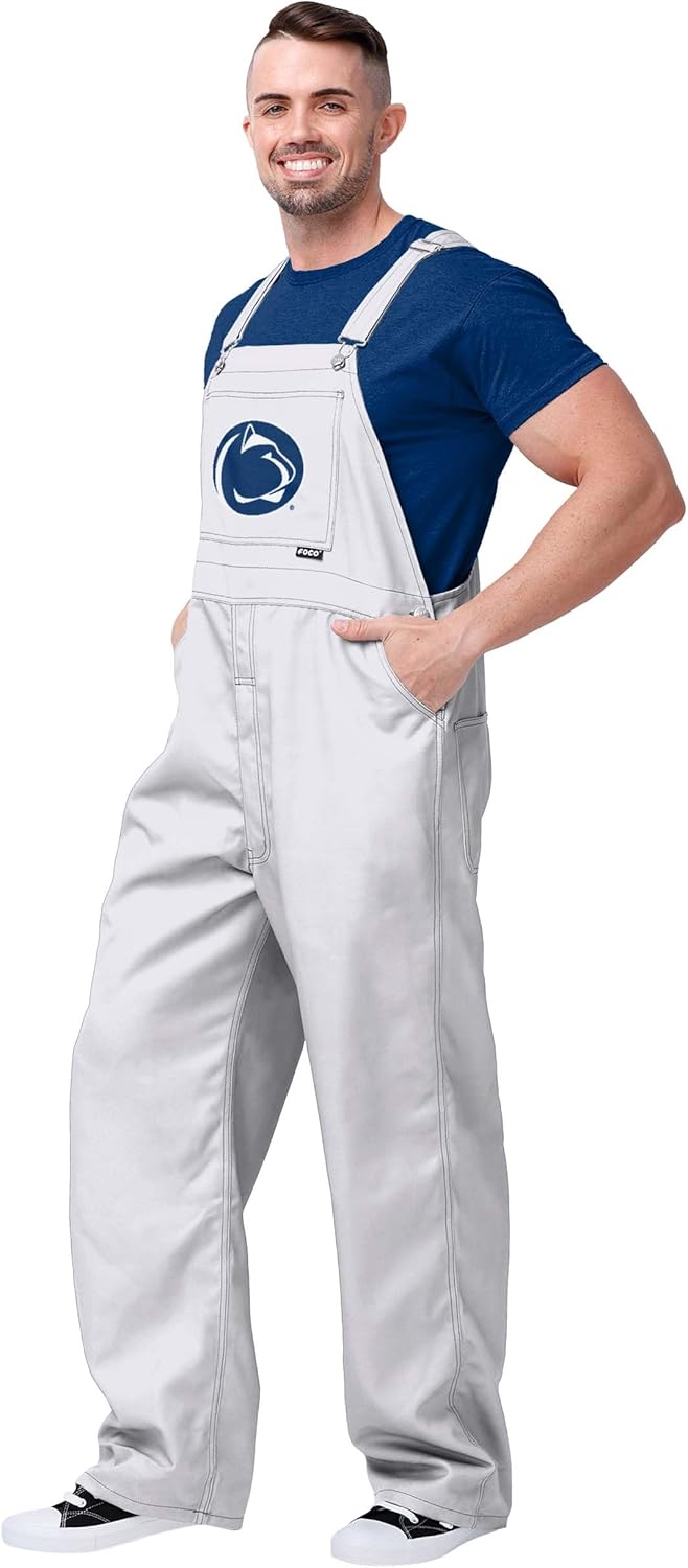 NCAA College Team Logo Bib Overalls for Game Day Enthusiasts