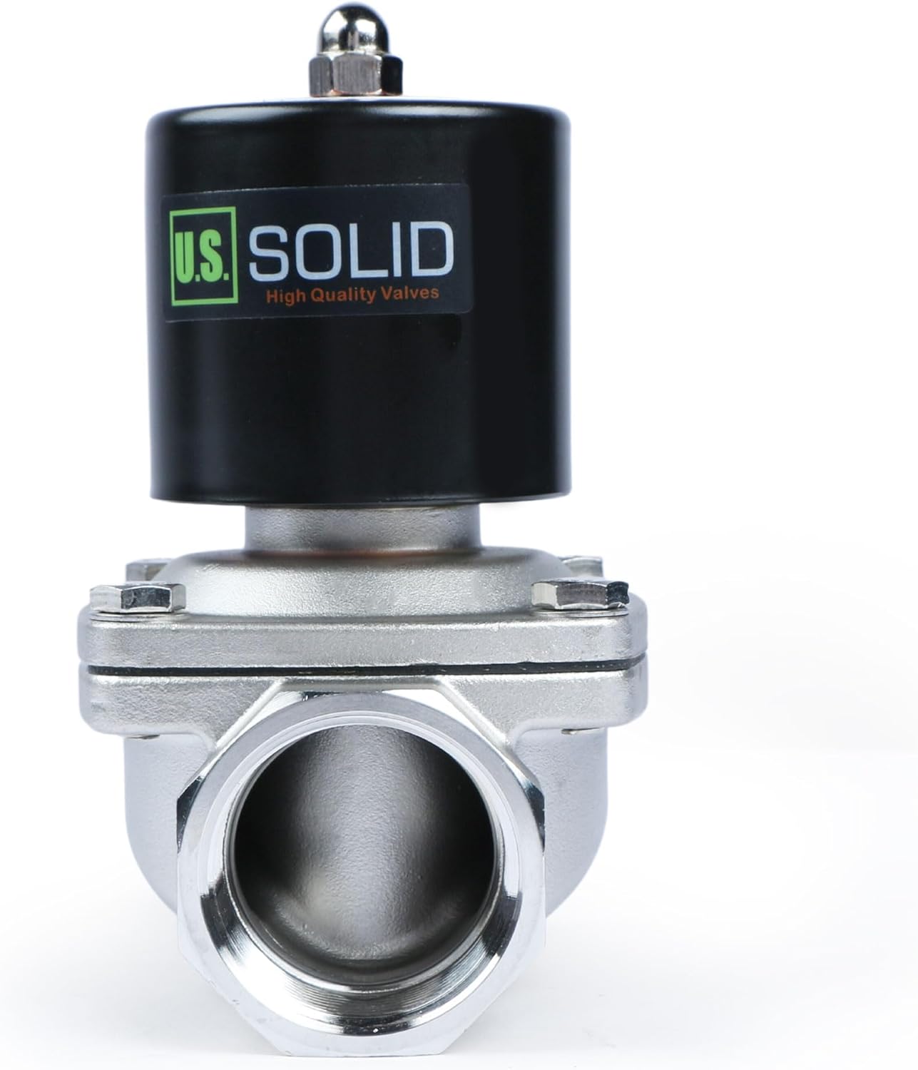 1-1/2 in Solenoid Valve - 12V DC Stainless Steel Electric Valve