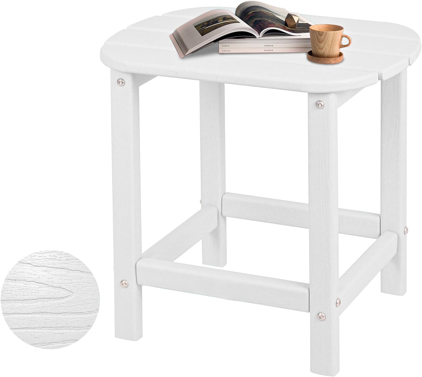 Hdpe Outdoor Adirondack Side Table for Patio and Garden Use