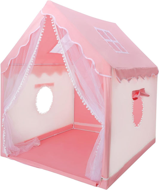 Large Pink Princess Castle Tent - Indoor/Outdoor Fun!