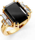 Unique Handmade Natural Black Onyx 925 Sterling Silver Promise Ring