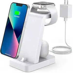 3-in-1 Wireless Charging Station for iPhone and Apple Watch