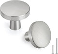 Brushed Nickel Cabinet Knobs 15 Pack - Modern Round Drawer Knobs
