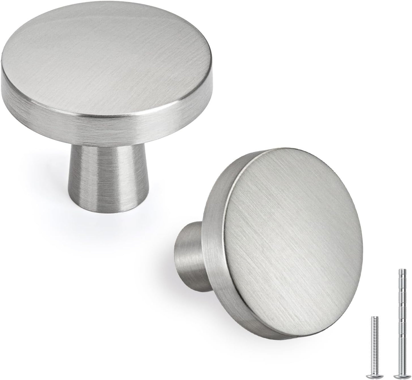 Brushed Nickel Cabinet Knobs for Modern Kitchen Hardware